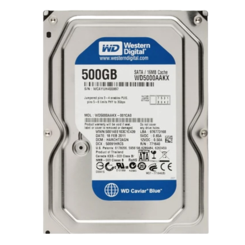 500GB 西数 台式机械硬盘 3.5寸 SATA接口