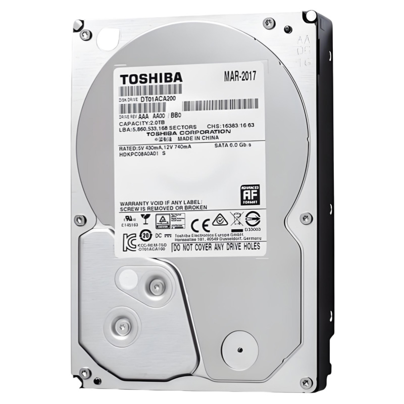 2TB 东芝 台式机械硬盘 3.5寸 SATA接口