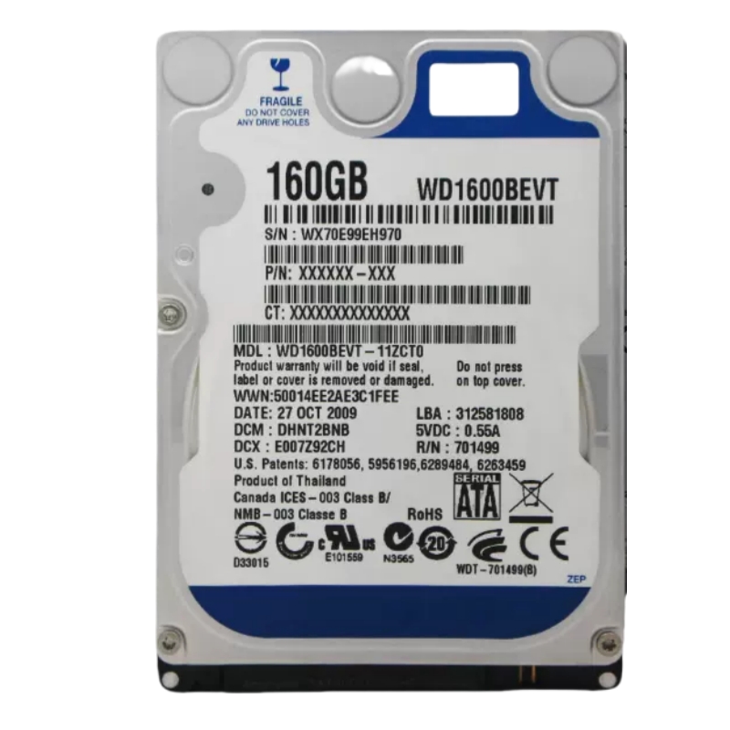 40GB-160GB 笔记本硬盘 2.5寸 SATA接口